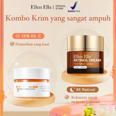 ELLEN ELLA Krim Wajah Pagi & Malam yang Ditingkatkan
