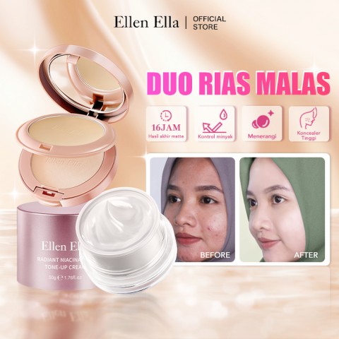 Ellen Ella Tone Up Cream dan bedak wajah