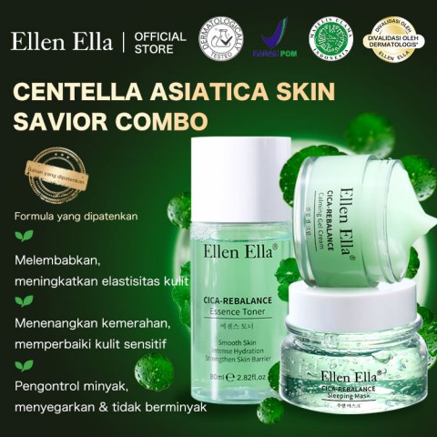 Ellen Ella Centella Asiatica Rebalancing and Calming 3-Piece Set