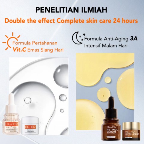 Triple Retinol Morning C Night Set Perawatan Kulit
