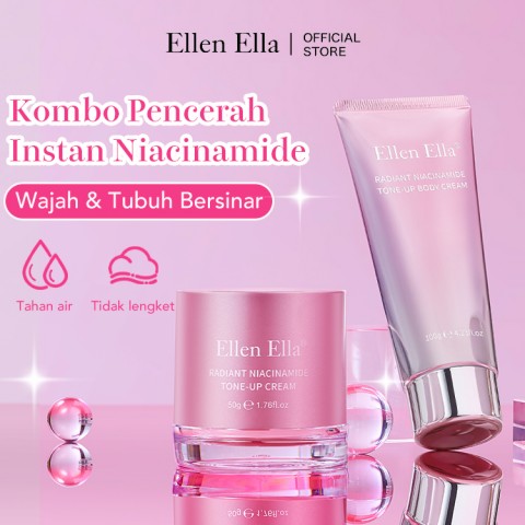 ELLEN ELLA Niacinamide Krim Pemutih Wajah dan Tubuh