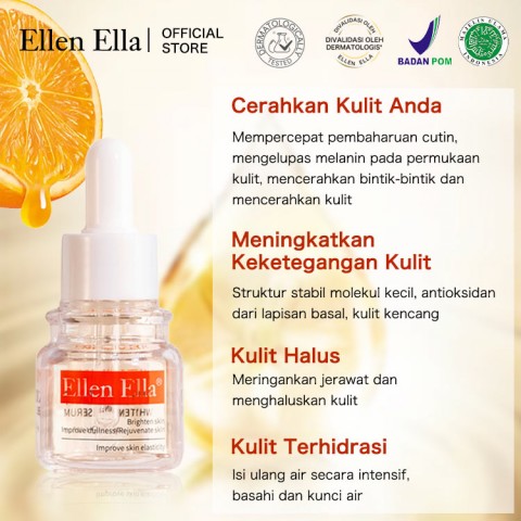 ELLEN ELLA Serum Wajah Vitamin C Pemutih 30ml
