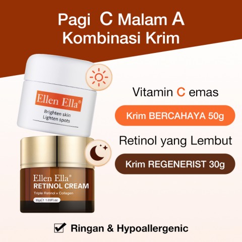 ELLEN ELLA Krim Pagi dan Malam