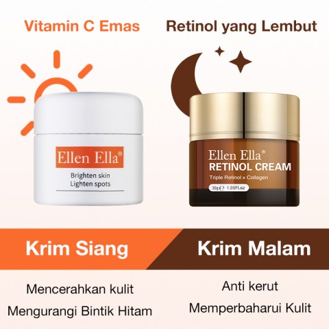ELLEN ELLA Krim Pagi dan Malam