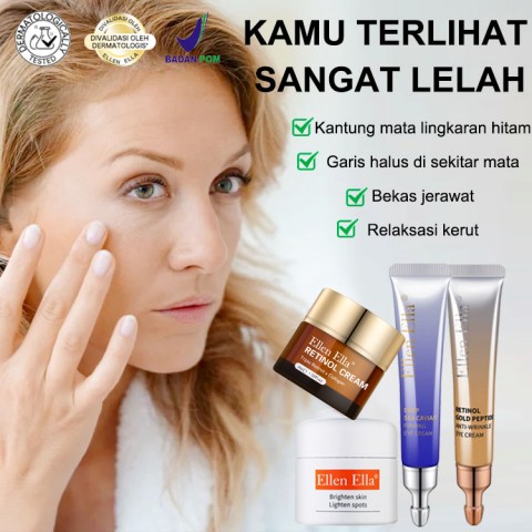 ELLEN ELLA Krim Wajah Pagi & Malam dan Set Krim Mata