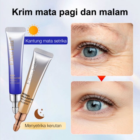 ELLEN ELLA Krim Wajah Pagi & Malam dan Set Krim Mata