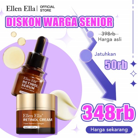 ELLEN ELLA Anti-aging Triple Retinol Face Cream and Serum