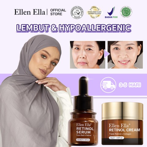 ELLEN ELLA Anti-aging Triple Retinol Face Cream and Serum
