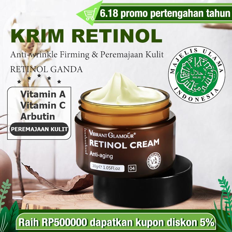 Kesepakatan Super Ramadhan-VA Retinol Krim anti penuaan dan krim pemutih VC