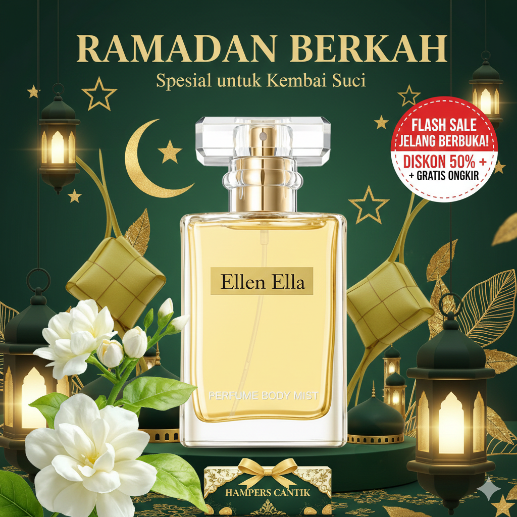 Promo Ramadan untuk menghemat 20 ribu - Parfum Body Mist - Aroma Tahan Lama 8 Jam-Bisa dipakai pada tubuh dan rambut - present sempurna