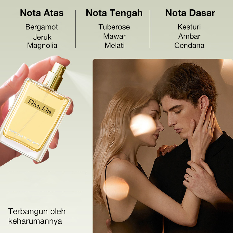 Parfum Body Mist - Aroma Tahan Lama 8 Jam-Bisa dipakai pada tubuh dan rambut - present sempurna