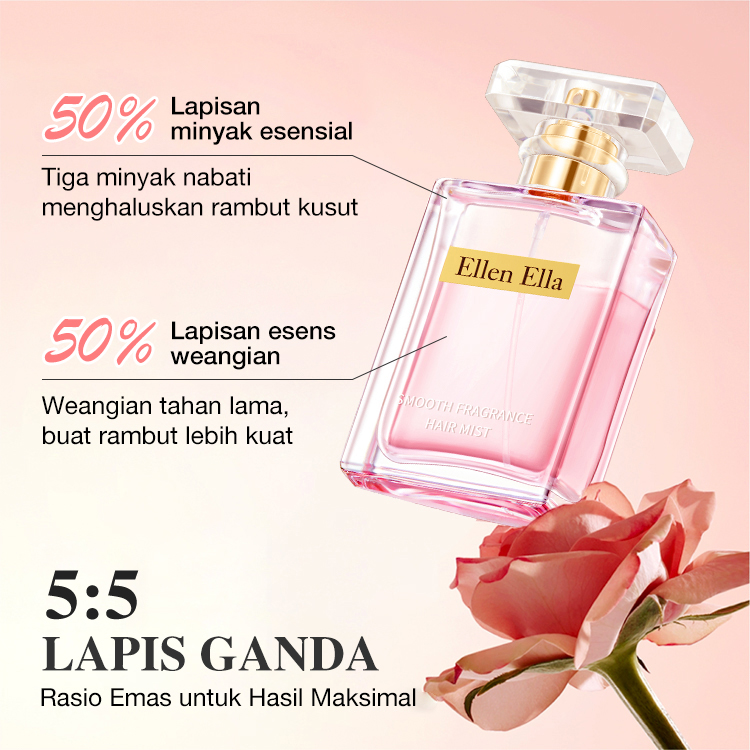 Double Layer Oil Hair Mist-Rambut licin & berkilau - ringan tak lembab