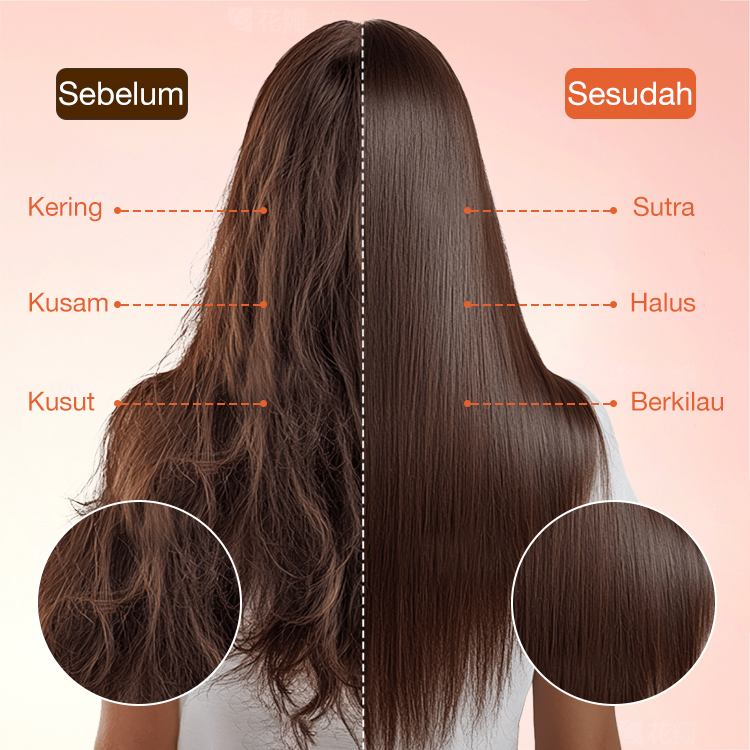 Double Layer Oil Hair Mist-Rambut licin & berkilau - ringan tak lembab
