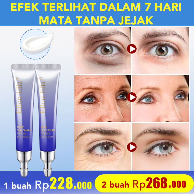  ELLEN ELLA Deep Sea Caviar Eye Cream 20g - Menghilangkan kantung mata, lingkaran hitam, kerutan