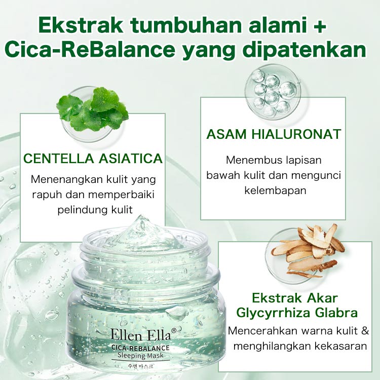 BPOM -Ellen Ella Cica-ReBalance Sleeping Mask dan Perangkat kecantikan tingkat lanjut-Whitening mengecilkan pori-pori - Dapatkan pijat gratis sebagai hadiah