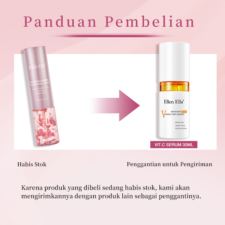 Ellen Ella -Toner Esensi Niacinamide Bercahaya 100ml