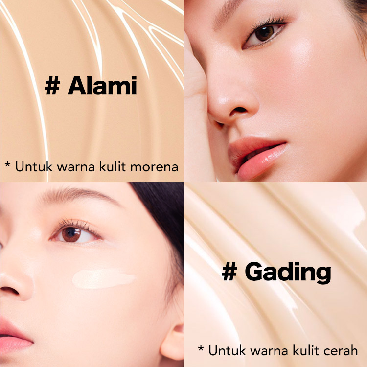 Pengiriman dari Jakarta, tiba dalam 1-5 hari-Ellen Ella Flawless Glow CC Cushion Foundation-SPF 30, Concealer Tinggi dan Tahan Lama 16 Jam