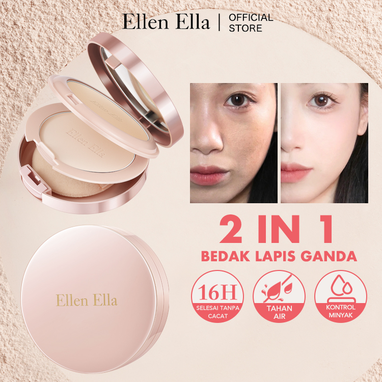 Ellen Ella 3 in 1 Bedak dua lapis