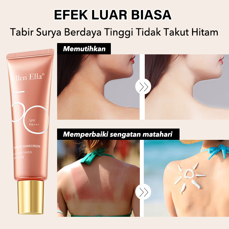 Ellen Ella Peningkatan Baru Tone Up Tabir Surya
