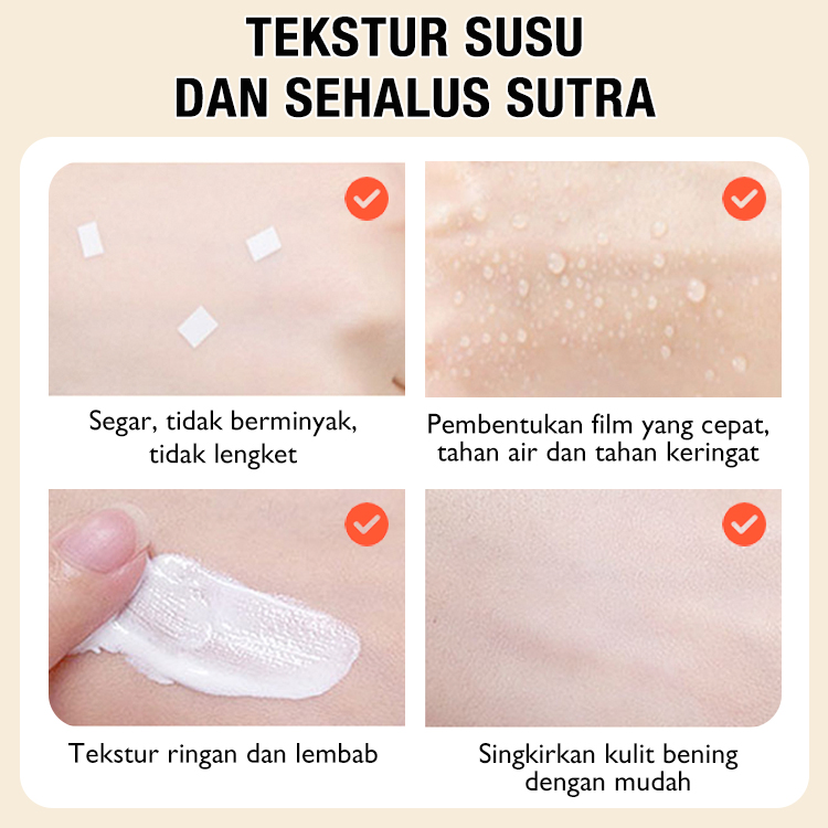 Beli 1 gratis 1-Ellen Ella tabir surya pencerah baru yang ditingkatkan-SPF50+PA+++, pencerah alami, perlindungan sinar matahari 12 jam-tersedia untuk wajah dan tubuh