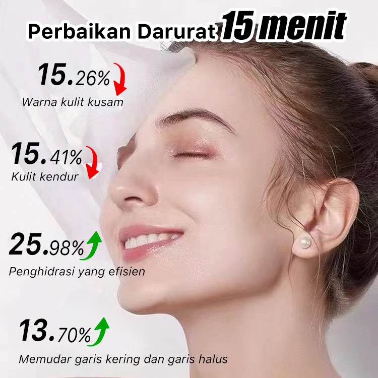 ELLEN ELLA Triple Retinol Niacinamide Anti Aging Whitening Masker Wajah - Meringankan kerutan, memecah melanin - Tiba dalam 1-4 hari